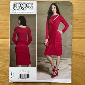 Vogue 1514, Belleville Sassoon designer Vogue sewing pattern, sizes 6-14